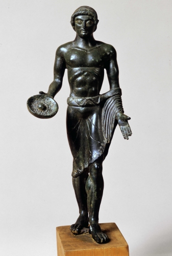 Bronzetto di offerente maschile (V sec.a.C.)