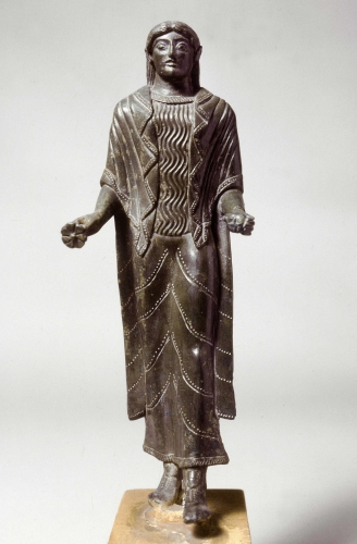 Bronzetto di offerente femminile (V sec.a.C.)