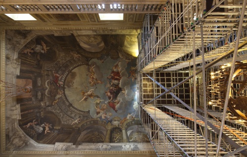 La volta del Salone d’Onore del Palazzo Ducale di Modena (foto Elena Marconi)