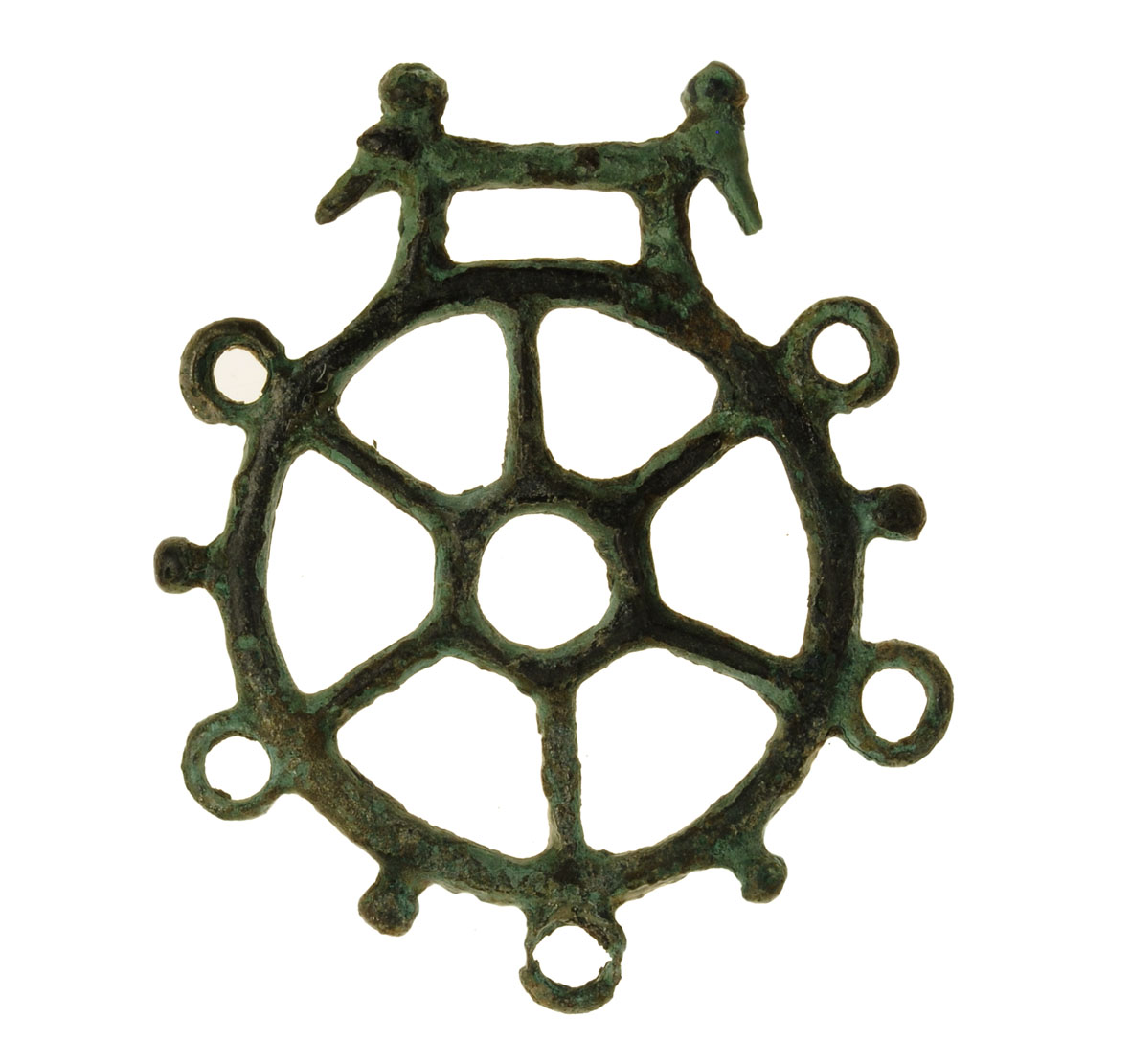 Pendente a rotella di bronzo - Parma strada Baganzola - VI secolo a.C.