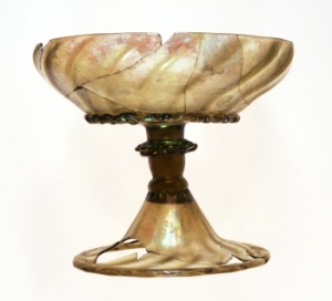 Coppa su piede in vetro (seconda metà XV secolo)