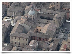 Veduta aerea del Complesso Episcopale di Reggio Emilia