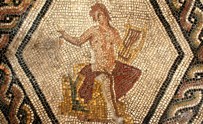 Mosaico policromo di Orfeo: l'Orfeo citaredo (particolare)