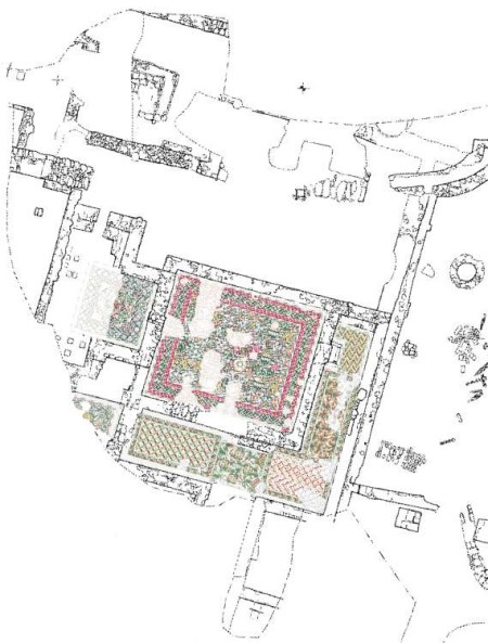 Planimetria del palazzo di  et tardoantica (V-VI secolo)