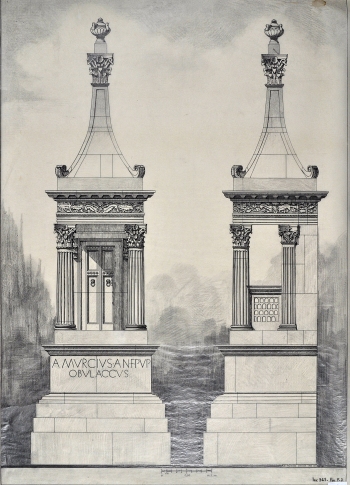 Il monumento di Obulacco nel disegno di Finamore (1933)